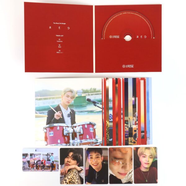 The Rose - Red 3rd Single Album CD + All Photocards Set 2019 K-Pop Rock