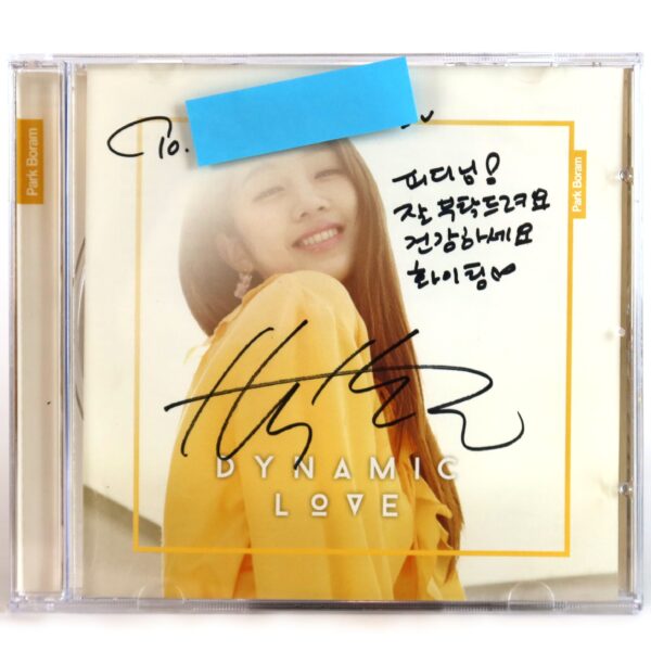 Park Boram - Dynamic Love Single Album Signed + Message CD K-Pop 2016