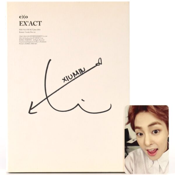 Exo - Ex'act [Lucky One Ver.] 3rd Album Xiumin Signed CD 2016 Exact