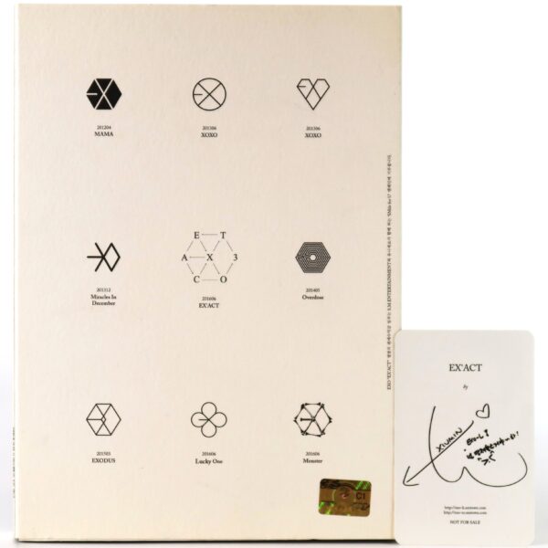 Exo - Ex'act [Lucky One Ver.] 3rd Album Xiumin Signed CD 2016 Exact