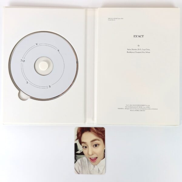 Exo - Ex'act [Lucky One Ver.] 3rd Album Xiumin Signed CD 2016 Exact