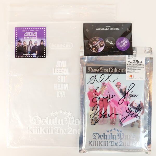 KiiiKiii - Delulu Pack [Calendar Ver.] 2nd EP Album Signed CD Set Promo 2026 2