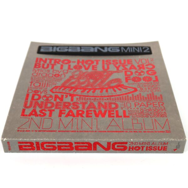 Bigbang - Hot Issue 2nd Mini Album CD + 3D Paper 2007 [Yedang Pressing]