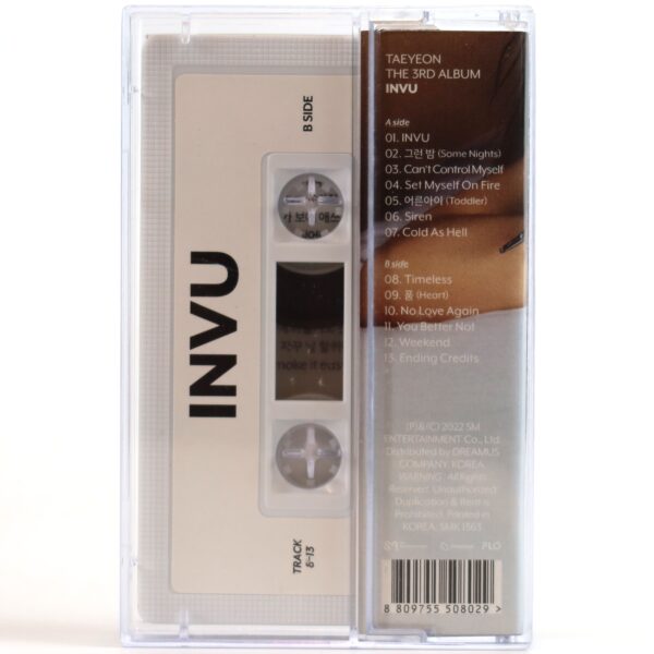 Taeyeon - Invu 3rd Album Cassette Tape 2022