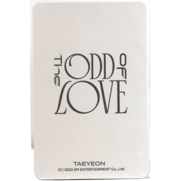 Taeyeon The Odd Of Love Photocard From Changing Gold Cup 2023