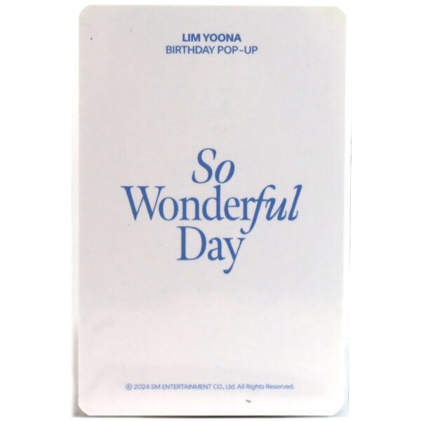 Girls' Generation Yoona So Wonderful Day Birthday Pop Up 2024 Photocard 8