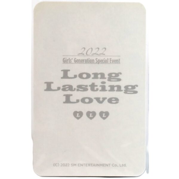 Girls' Generation Long Lasting Love 2022 Special Event Hoodie Tiffany Photocard