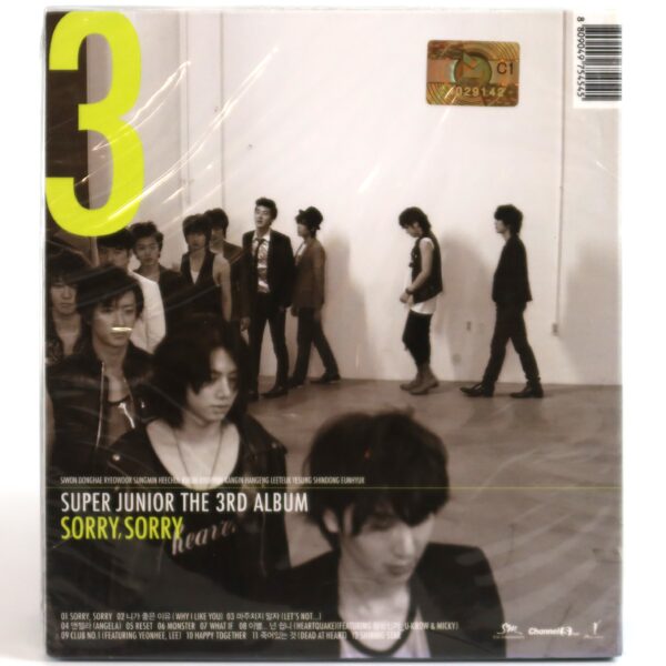 Super Junior - Sorry, Sorry [A Ver.] 3rd Album Sealed CD 2009 K-Pop