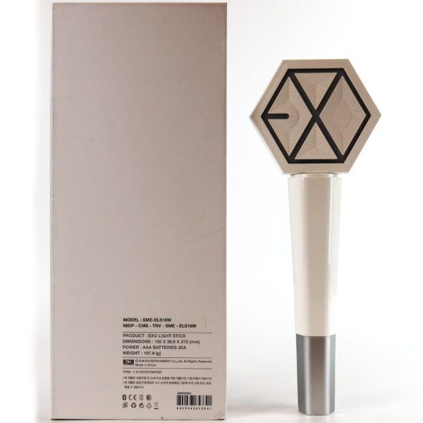 Exo Official Light Stick Ver. 2 + Baekhyun Strap White Lightstick