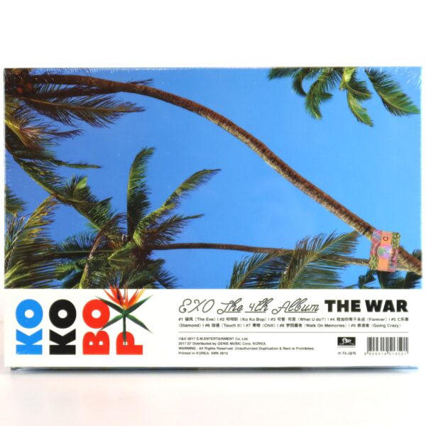 Exo - The War Ko Ko Bop [Chinese B Ver.] Album Sealed CD 2017 Kokobop
