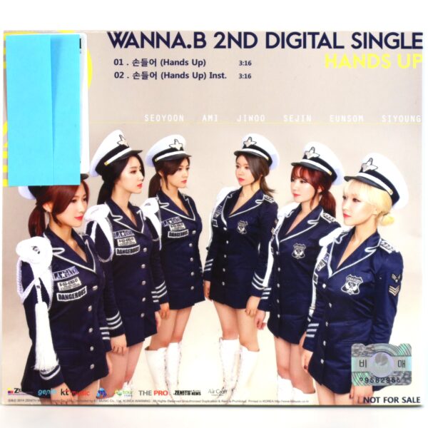 Wanna.B - Hands Up 2nd Digital Single Signed Autographed CD Promo K-Pop 2015