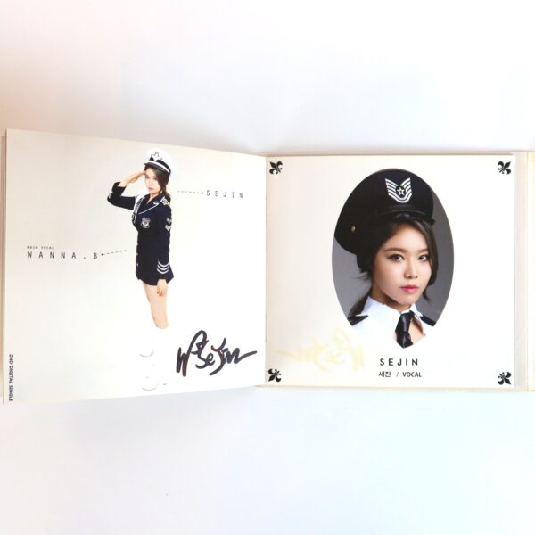 Wanna.B - Hands Up 2nd Digital Single Signed Autographed CD Promo K-Pop 2015
