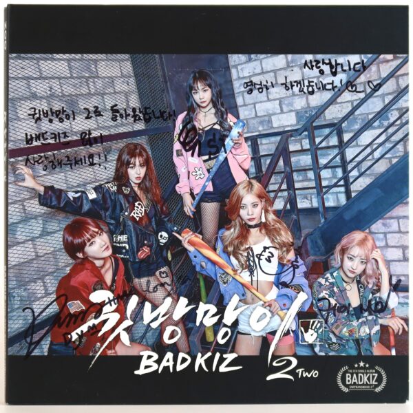 Badkiz - Ear Attack 5th Single Album Signed Autographed CD Promo 2015 K-Pop 2Two