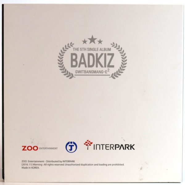 Badkiz - Ear Attack 5th Single Album Signed Autographed CD Promo 2015 K-Pop 2Two