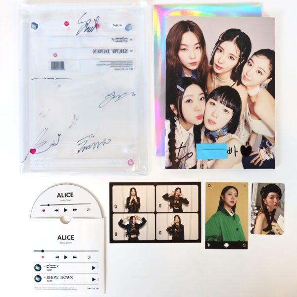 Alice - Show_Down 1st Single Album Signed + Message CD K-pop 2023 Elris