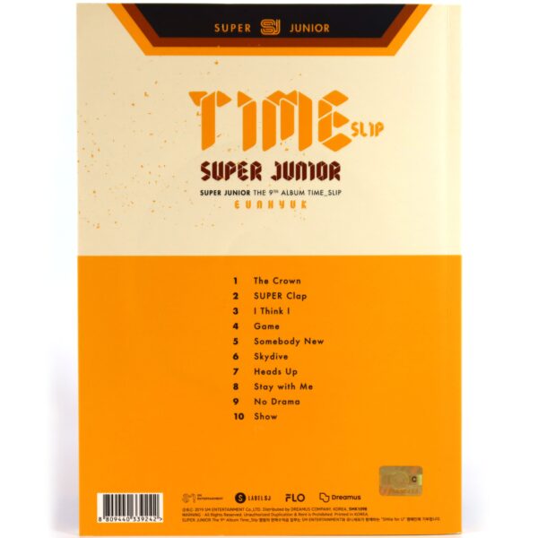 Super Junior - Time Slip [Eunhyuk Ver.] 9th Album CD No PC 2019