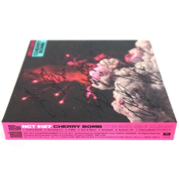IMG_1252 NCT 127 - Cherry Bomb 3rd Mini Album Signed Autographed Promo CD 2017