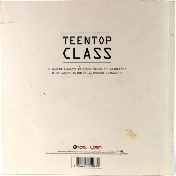 Teen Top - Class Signed Autographed Mini Album CD K-Pop 2013 Teentop