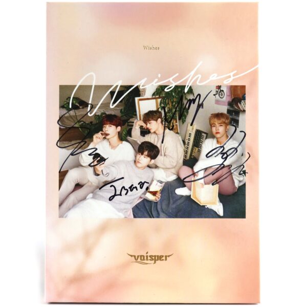 Voisper - Wishes 1st Album Signed Autographed CD Promo 2018 K-Pop