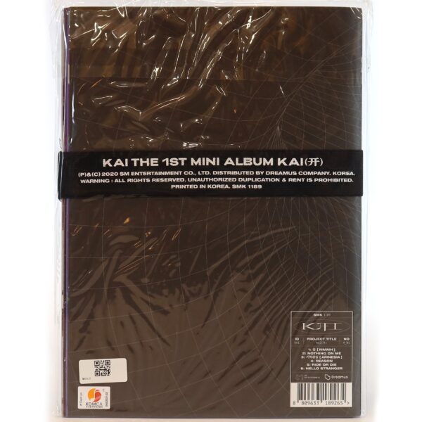 Kai - Kai 1st Mini Album [Photobook Z Ver.] Album CD New Sealed 2020 Exo