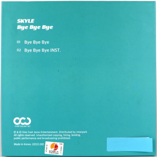 Skyle - Bye Bye Bye 3rd Single Album Signed Promo CD 2022 K-Pop