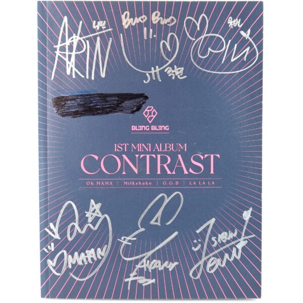 Bling Bling - Contrast 1st Mini Album Signed + Message CD K-Pop 2021 [read]