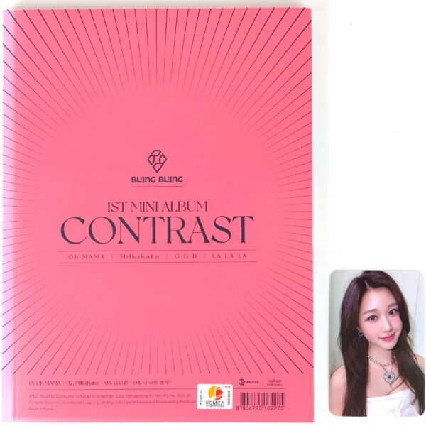 Bling Bling - Contrast 1st Mini Album Signed + Message CD K-Pop 2021 [read]