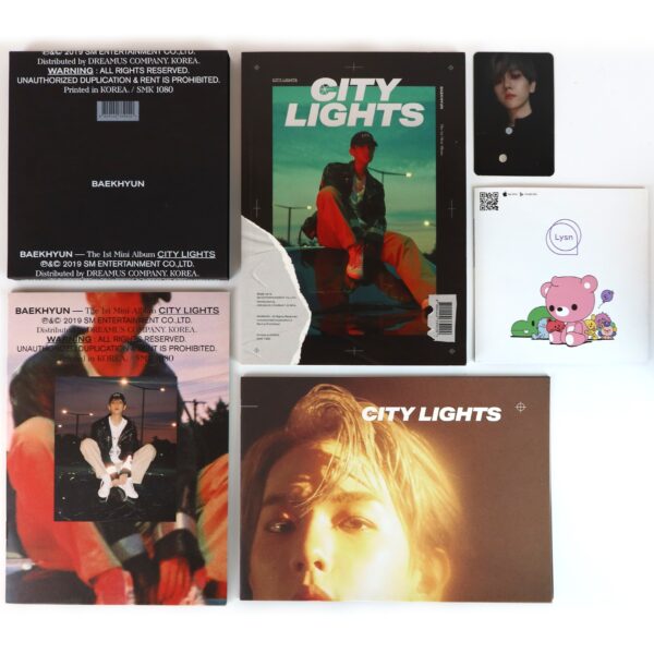 Baekhyun - City Lights [Night Ver.] 1st Mini Album CD + Photocard 2019 Exo