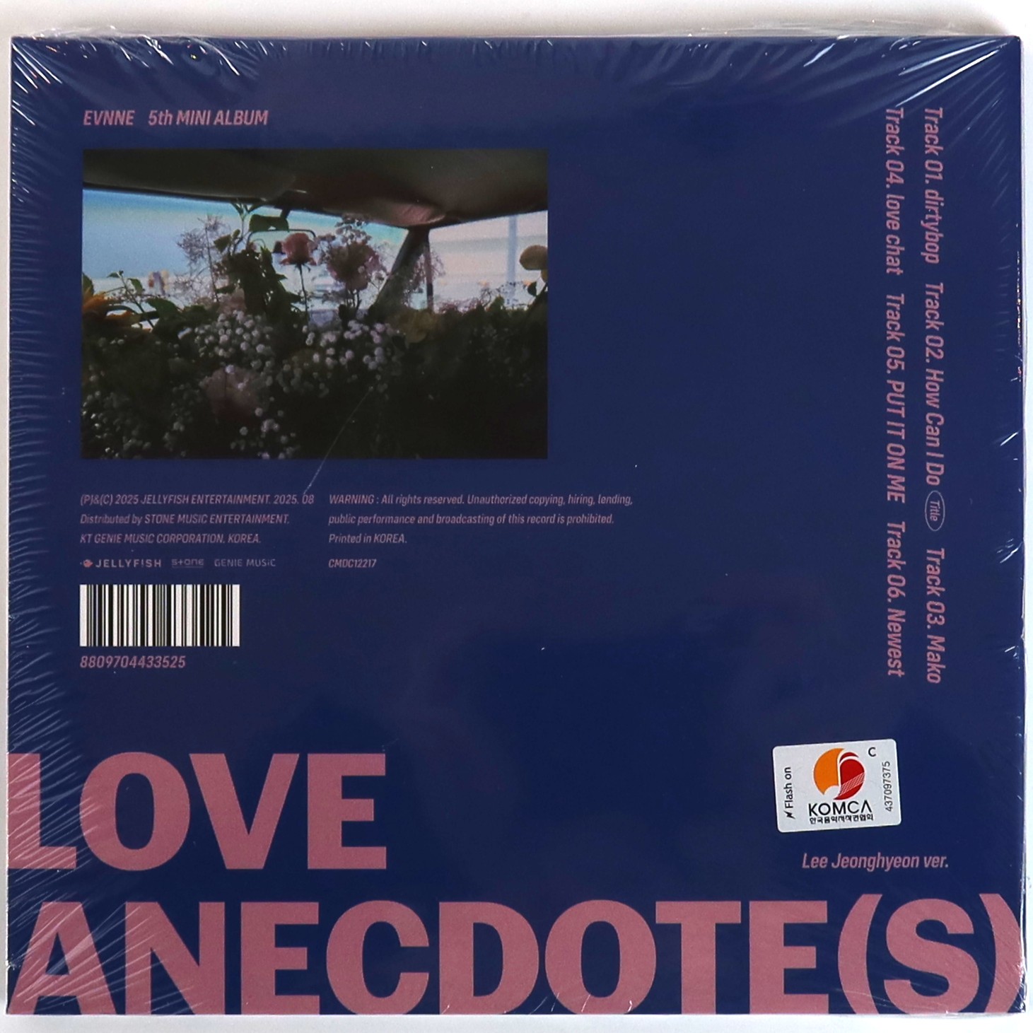 Evnne - Love Anecdote(s) [Lee Jeonghyeon Ver.] 5th Mini Album CD Sealed 2025