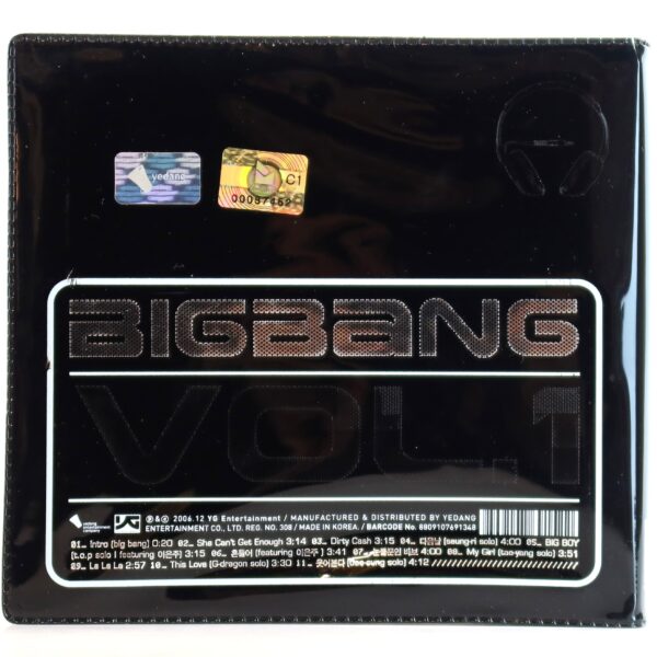 Bigbang - Vol.1 Since 2007 Album CD 2006 [Yedang Pressing]