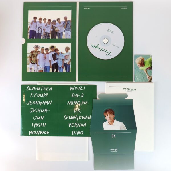 Seventeen - Teen, Age [Green Ver.] 2nd Album Signed Promo CD 2017 K-Pop [read]