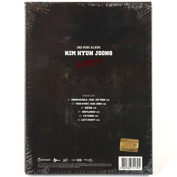 Kim Hyun Joong - Round 3 Sealed CD Mini Album 2013 SS501 2
