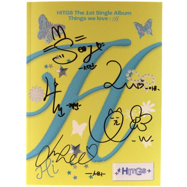 HITGS - Things We Love: H [Hi Ver.]1st Single Album Signed CD Promo 2025