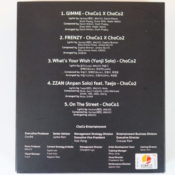 ChoCo1&2 - ChoCo La Familia 1st Mini Album Signed Autographed CD Promo 2026