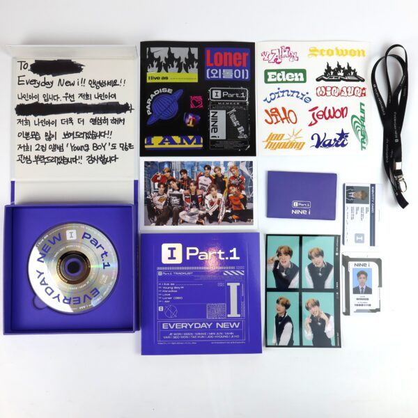 NINE.i - [I (Part.1)] 2nd Mini Album Signed Autographed Promo CD 2022 [read]