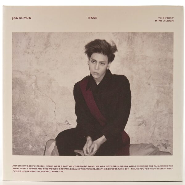 Jonghyun - Base [Wine Ver.] 1st Mini Album CD No Photocard K-Pop 2015 Shinee