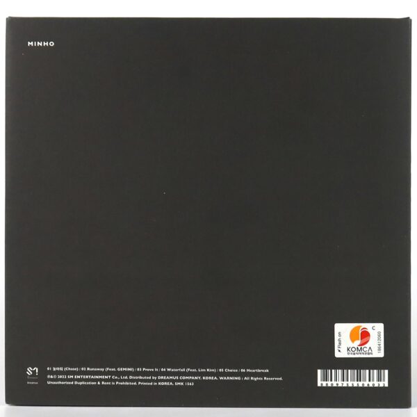 Minho - Chase [Complete / Black Ver.] 1st Mini Album CD No PC K