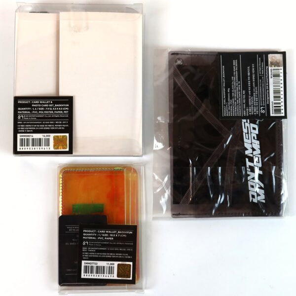 Exo - Baekhyun Passport + Card Wallet Set Lot of 3 No PC