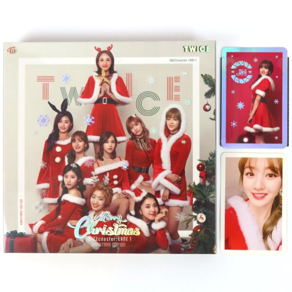 Twice - Twicecoaster: Lane 1 Christmas Edition CD Album Jihyo Photocard Set