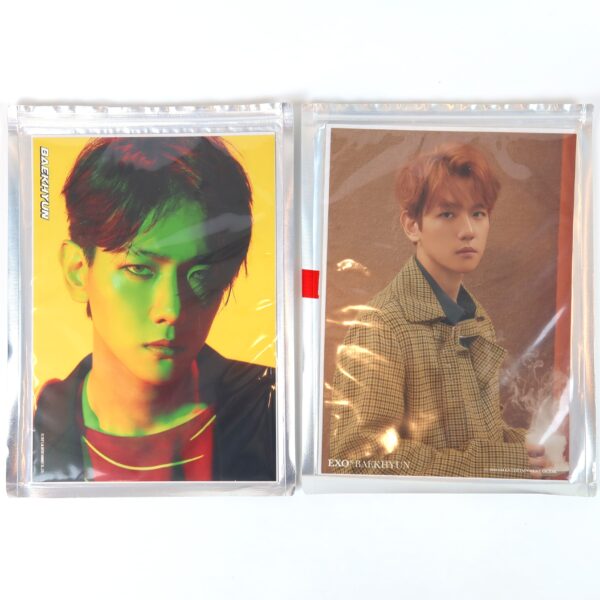 Exo Baekhyun Lot of 5 x A4 Photo Love Shot Hey Mama