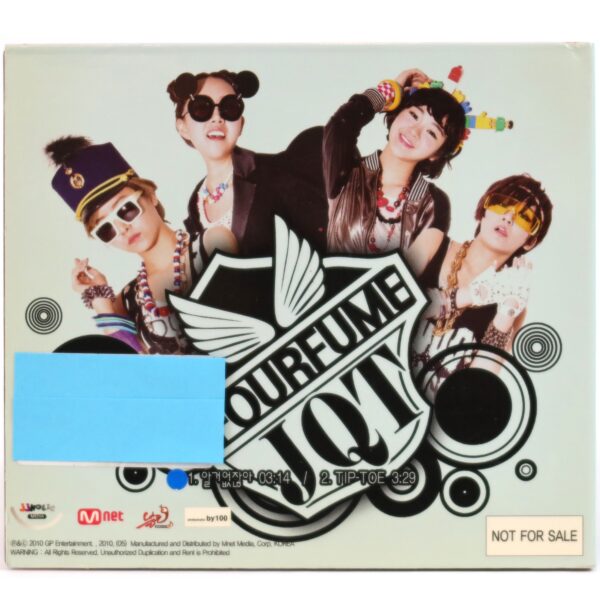 JQT - Fourfume 2nd Digital Single Promo CD K-Pop 2010 No Need To Know