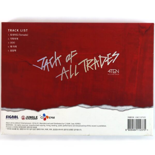 4TEN - Jack Of All Trades 1st Mini Album CD K-Pop 2016 Korea