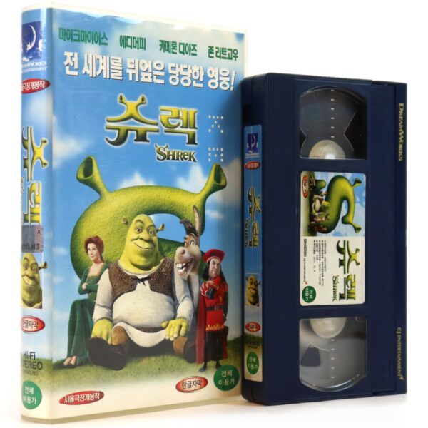 Shrek (2001) Korean VHS Rental [NTSC] Dreamworks Korea English Audio