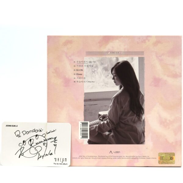 Jeong Eun Ji - Dream The 1st Mini Album CD + Photocard 2016 Apink Eunji