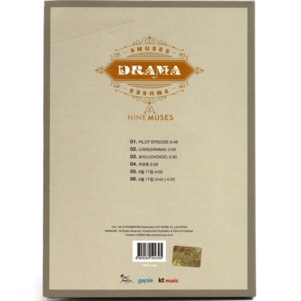 Nine Muses - Drama 3rd Mini Album Pages Signed CD 2015 9Muses [read]