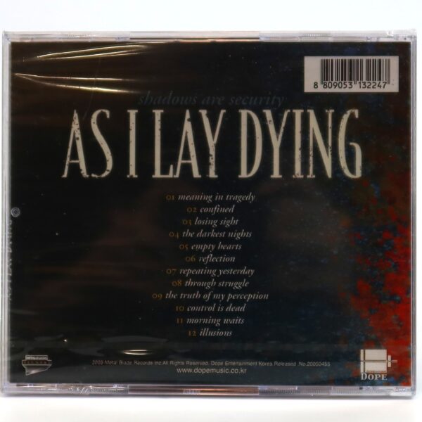 As I Lay Dying – Shadows Are Security Korean Album CD Sealed Korea
