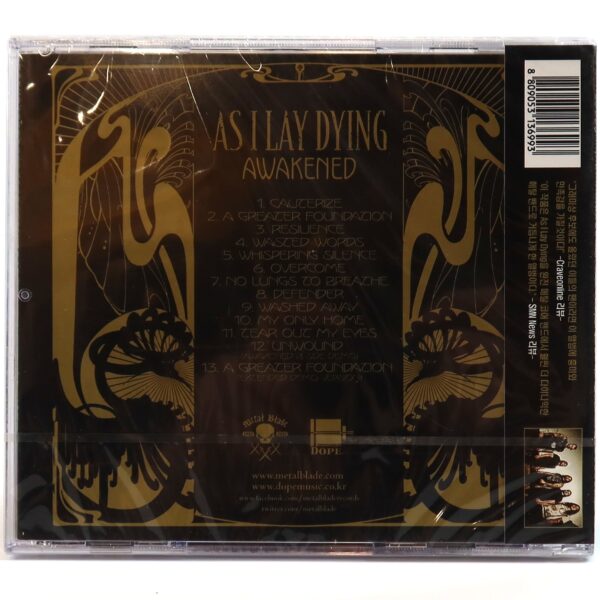 As I Lay Dying – Awakened Korean Album CD Sealed Korea OBI