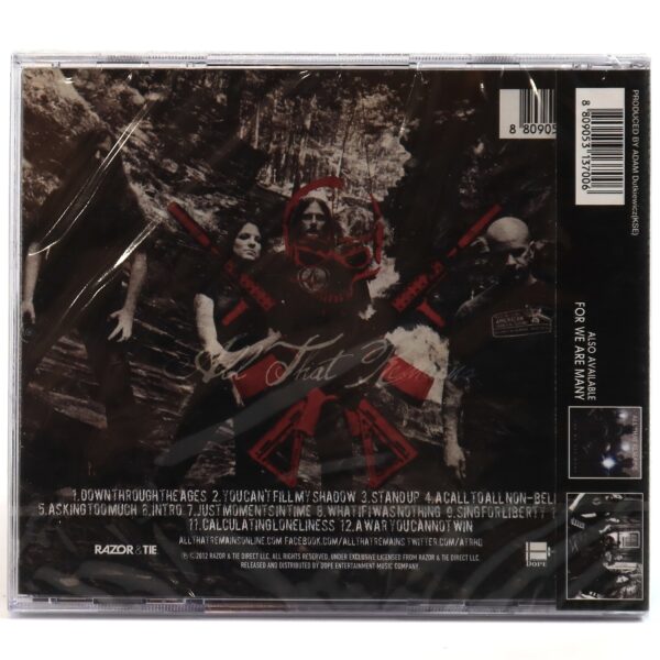 All That Remains – A War You Cannot Win Korean Album CD Sealed Korea OBI