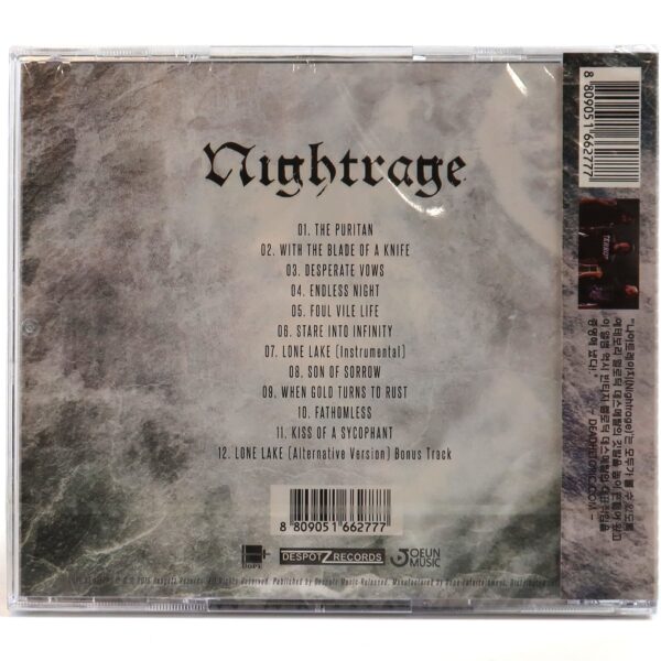 Nightrage – The Puritan Korean Album CD Sealed Korea OBI