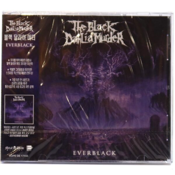 The Black Dahlia Murder – Everblack Korean Album CD Sealed Korea OBI